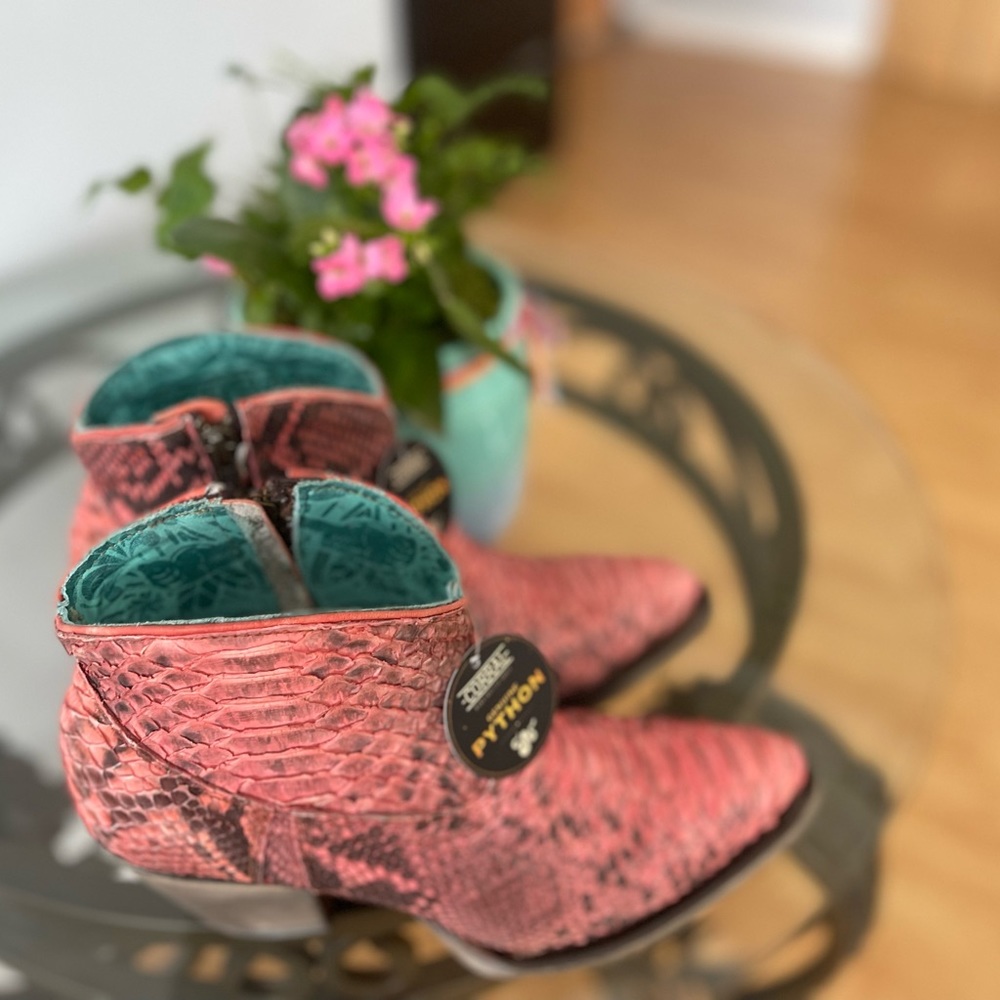 Corral Ladies Western Bootie Python - Picture 4 of 5